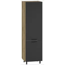 Cabinet for built-in refrigerator VENTO DL-60/214, facade: anthracite